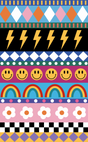 MANOLA Geometric Jam diamond art kit, a bright graphic pattern